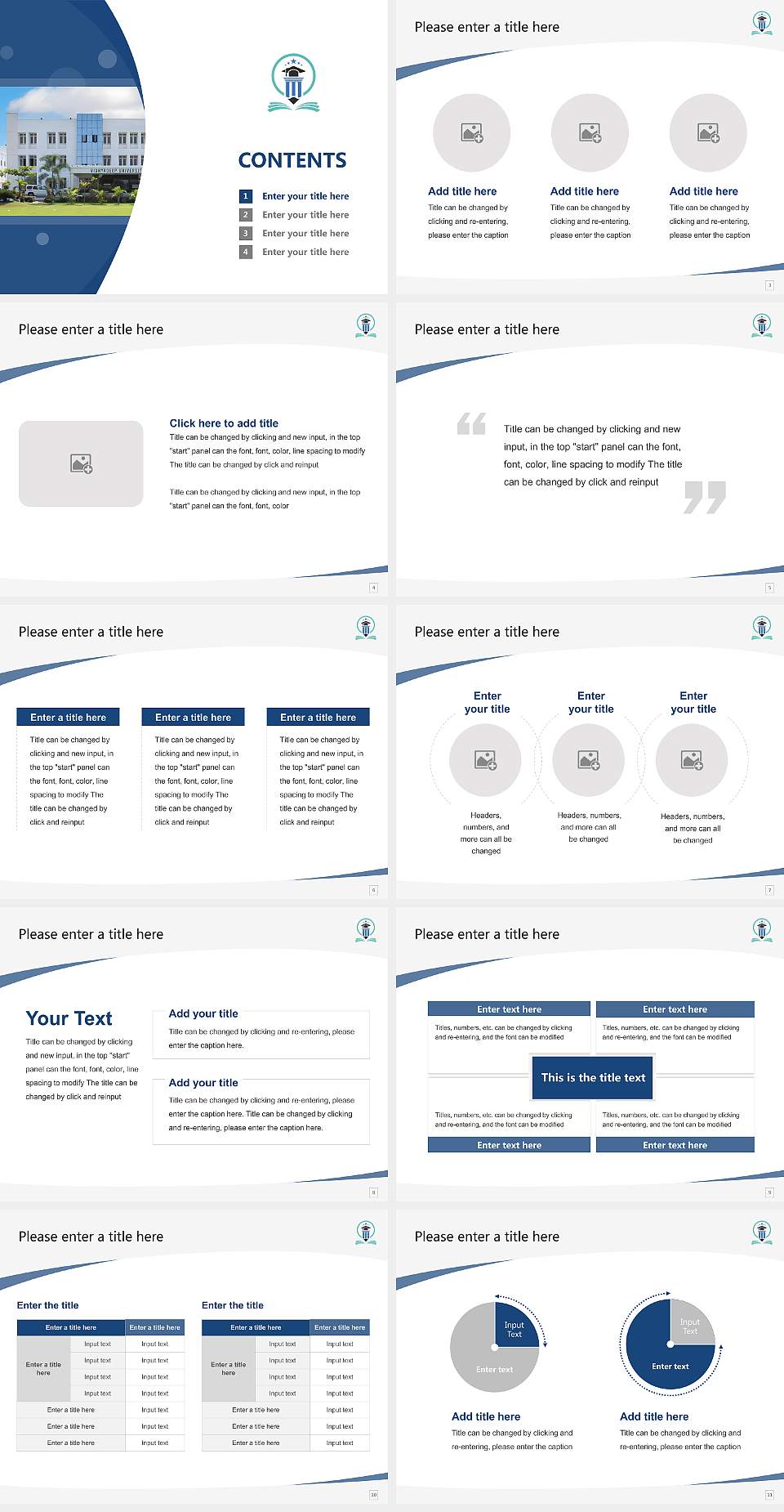 Vidhyadeep University Course/Courseware Creation PPT Template4:3 ratio PPT effect preview image2