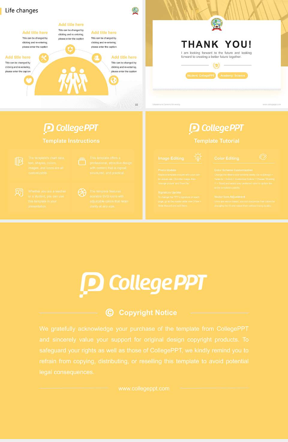 Uttarakhand Sanskrit University National Scholarship Defense PPT Template4:3 ratio PPT effect preview image4