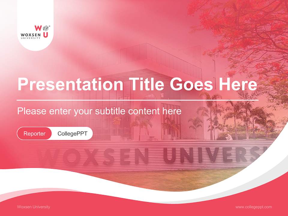 Woxsen University Lecture Sharing and Networking Event PPT Template4:3 ratio PPT effect preview image4
