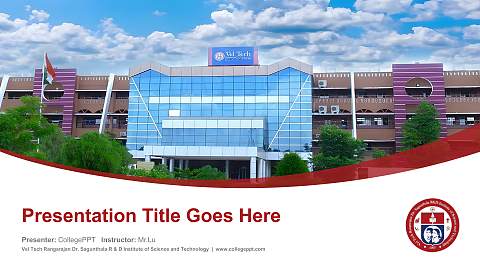 Vel Tech Rangarajan Dr. Sagunthala R & D Institute of Science and Technology Course/Courseware Creation PPT Template