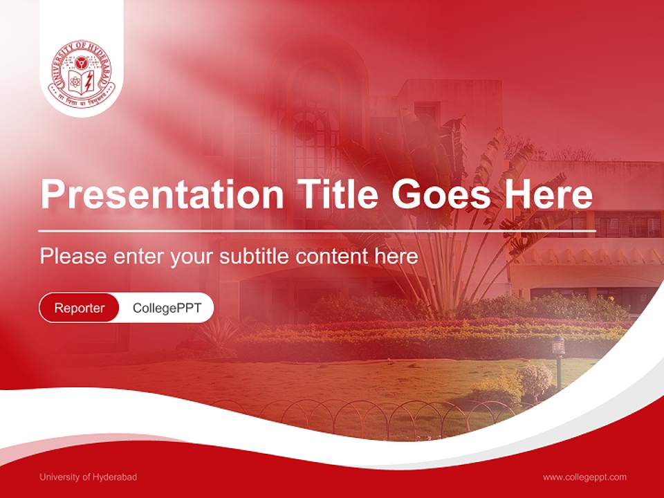 University of Hyderabad Lecture Sharing and Networking Event PPT Template4:3 ratio PPT effect preview image4