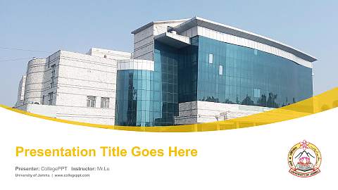 University of Jammu Course/Courseware Creation PPT Template