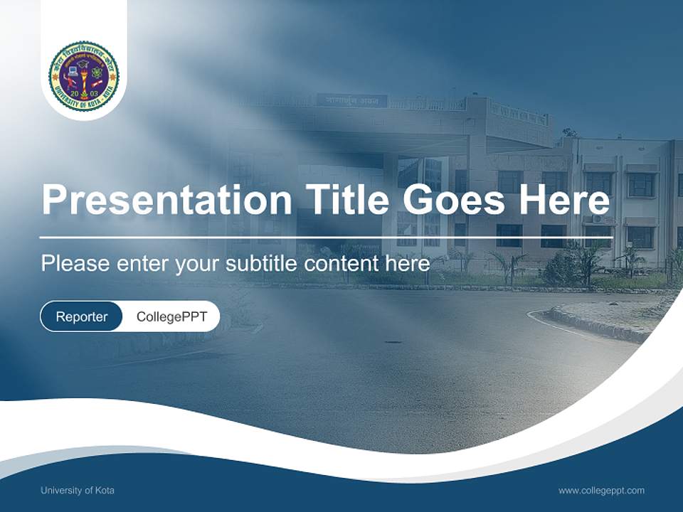 University of Kota Lecture Sharing and Networking Event PPT Template4:3 ratio PPT effect preview image4