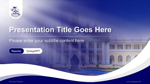 University of Mysore Lecture Sharing and Networking Event PPT Template