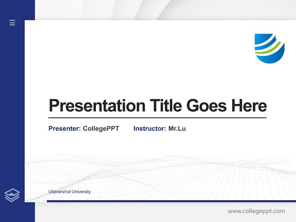 Uttaranchal University Thesis Proposal/Graduation Defense PPT Template4:3 ratio PPT effect preview image5