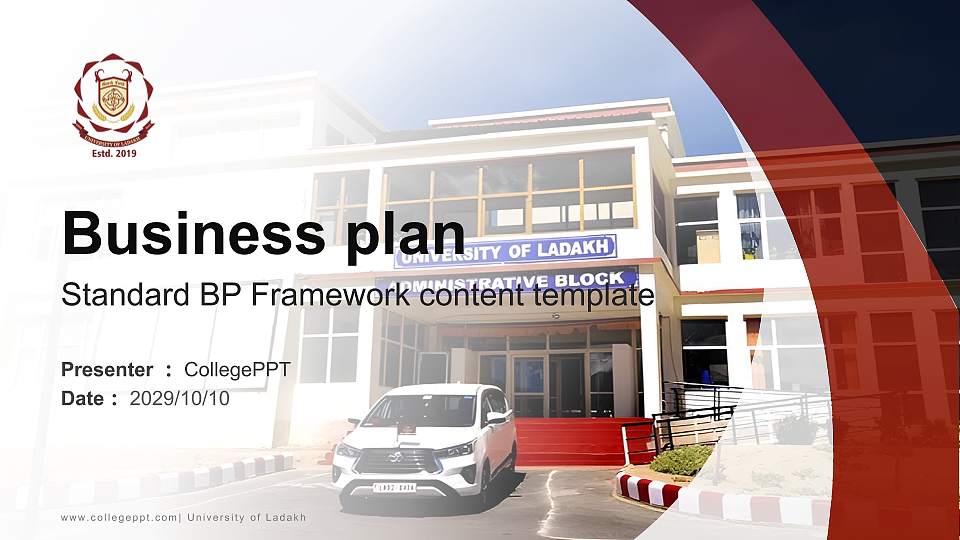 University of Ladakh Competition/Entrepreneurship Contest PPT Template16:9 ratio PPT effect preview image