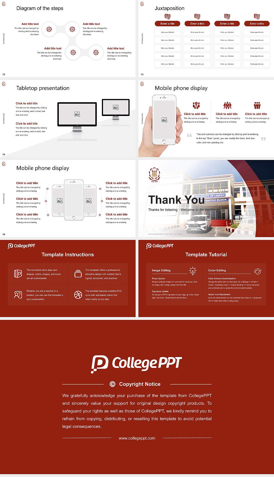 University of Ladakh Competition/Entrepreneurship Contest PPT Template16:9 ratio PPT effect preview image9