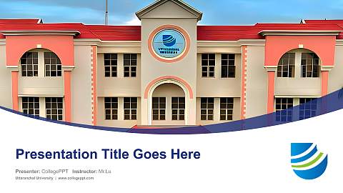 Uttaranchal University Course/Courseware Creation PPT Template