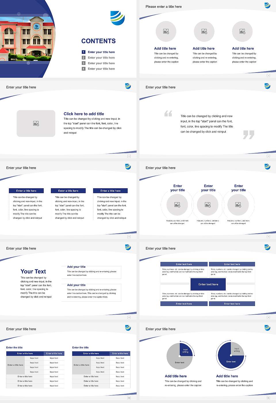 Uttaranchal University Course/Courseware Creation PPT Template16:9 ratio PPT effect preview image2