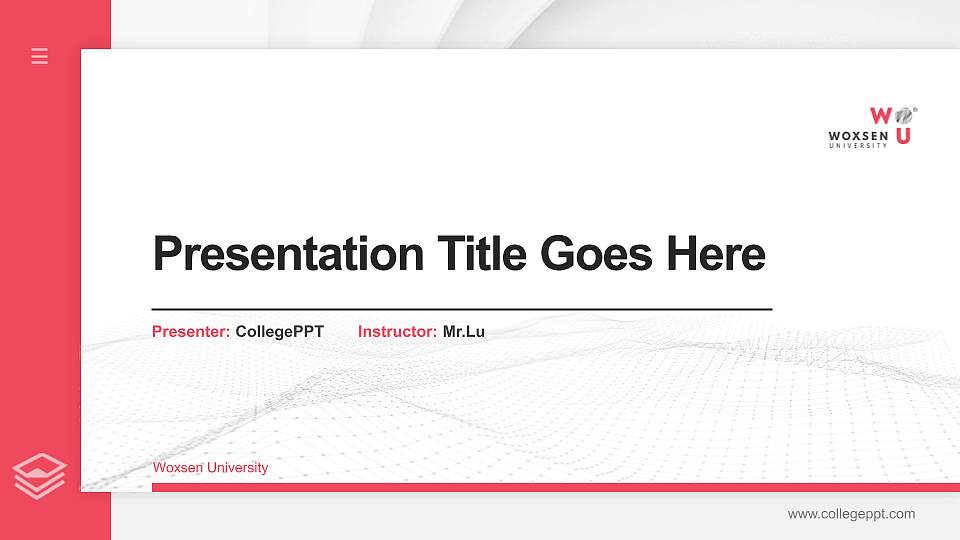 Woxsen University Thesis Proposal/Graduation Defense PPT Template16:9 ratio PPT effect preview image