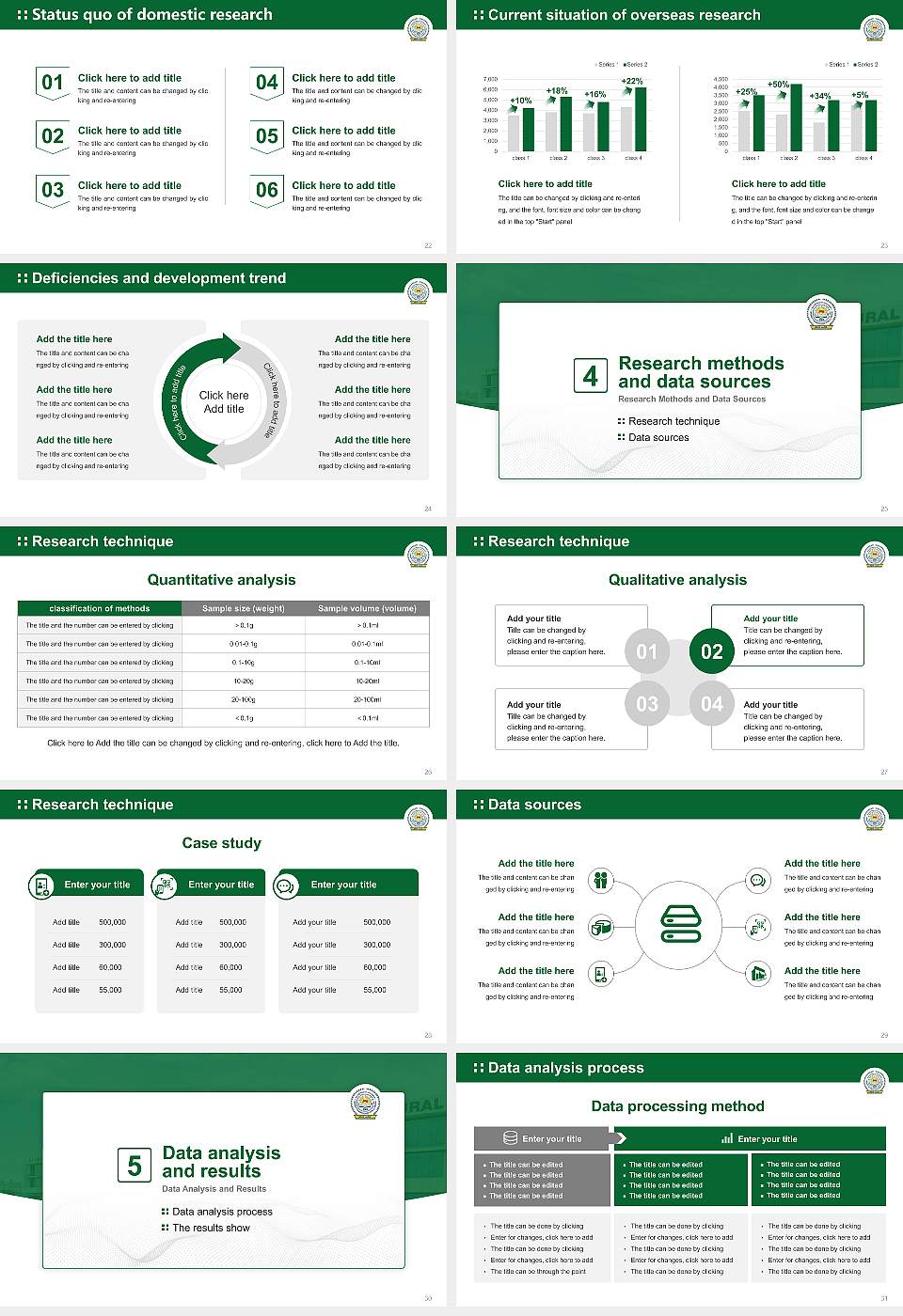 University of Agricultural Sciences (Raichur) Graduation Thesis Defense PPT Template16:9 ratio PPT effect preview image4