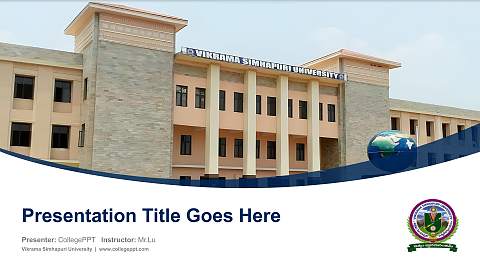Vikrama Simhapuri University Course/Courseware Creation PPT Template