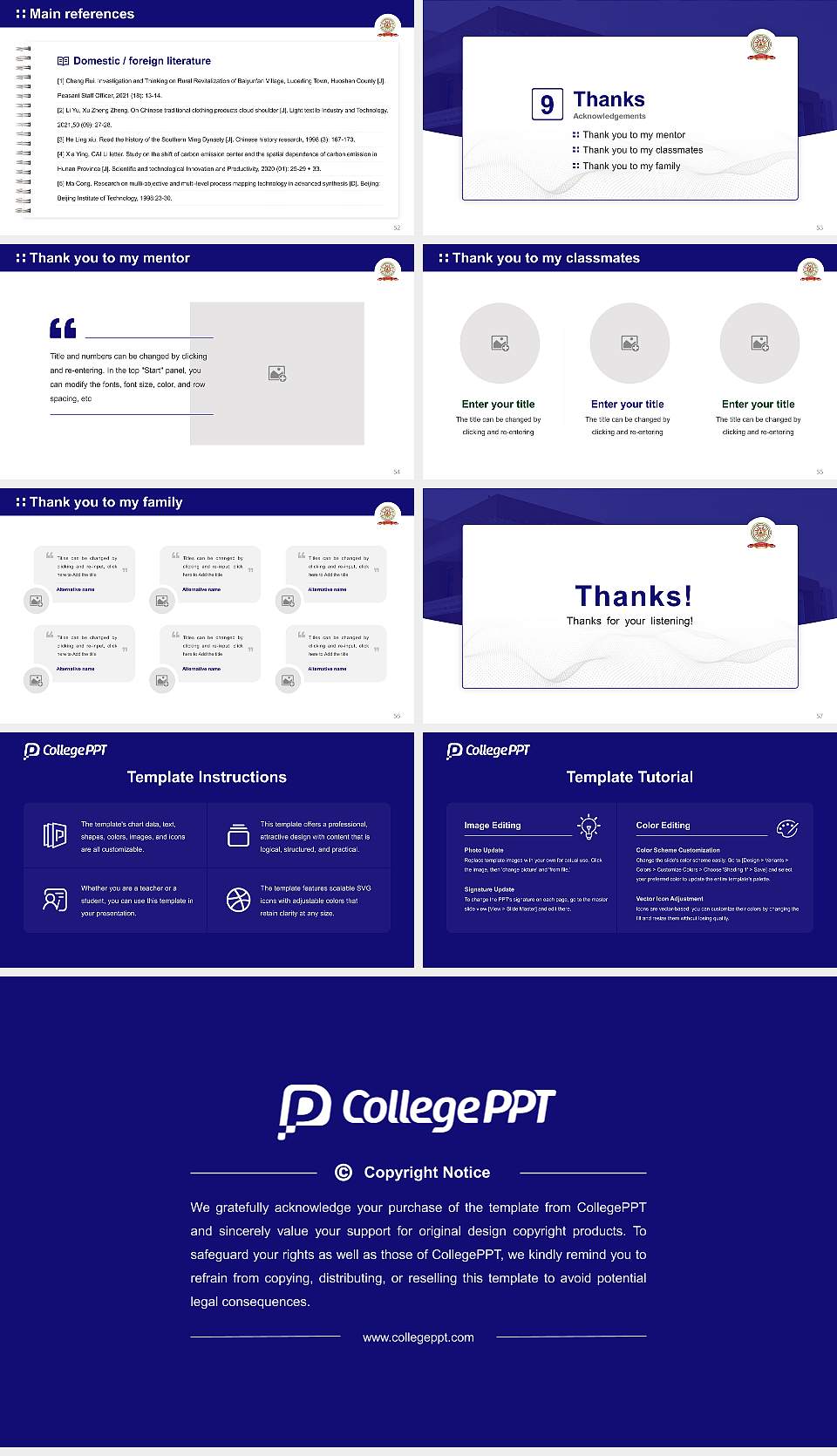 Vijayanagara Sri Krishnadevaraya University Graduation Thesis Defense PPT Template16:9 ratio PPT effect preview image7
