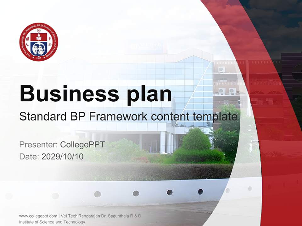 Vel Tech Rangarajan Dr. Sagunthala R & D Institute of Science and Technology Competition/Entrepreneurship Contest PPT Template4:3 ratio PPT effect preview image9