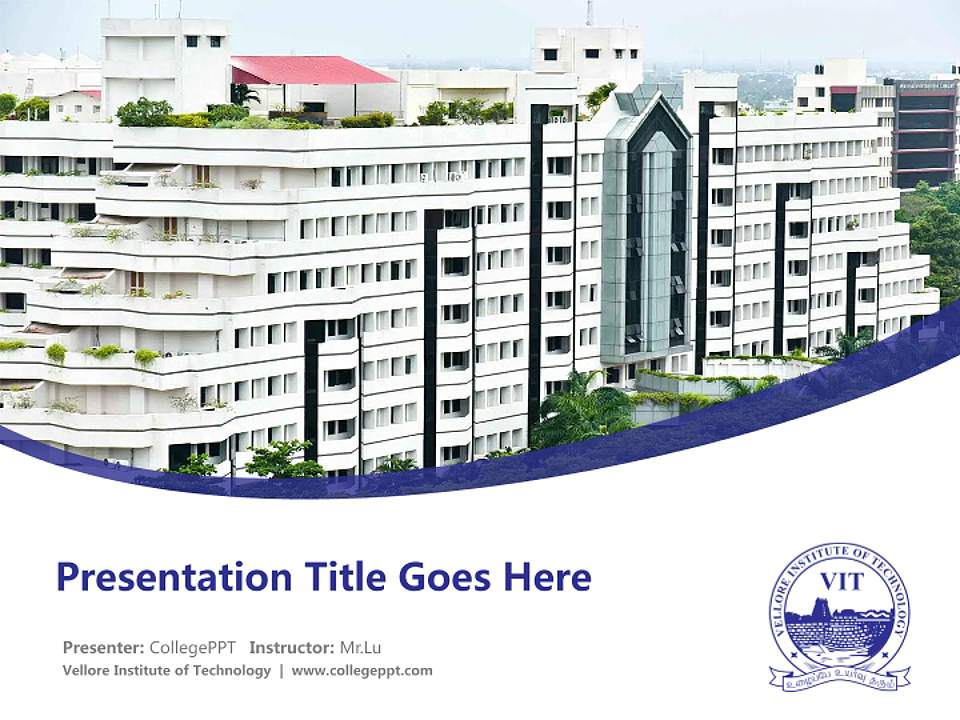 Vellore Institute of Technology Course/Courseware Creation PPT Template4:3 ratio PPT effect preview image5