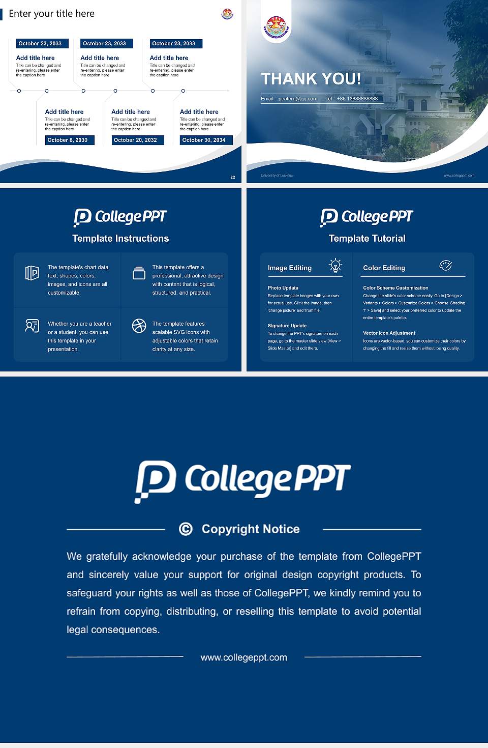 University of Lucknow Lecture Sharing and Networking Event PPT Template4:3 ratio PPT effect preview image4