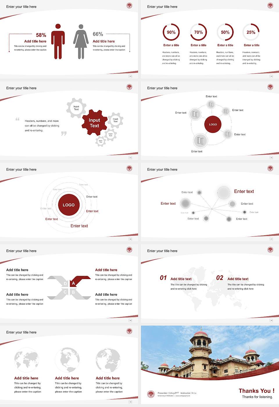 University of Allahabad Course/Courseware Creation PPT Template16:9 ratio PPT effect preview image4