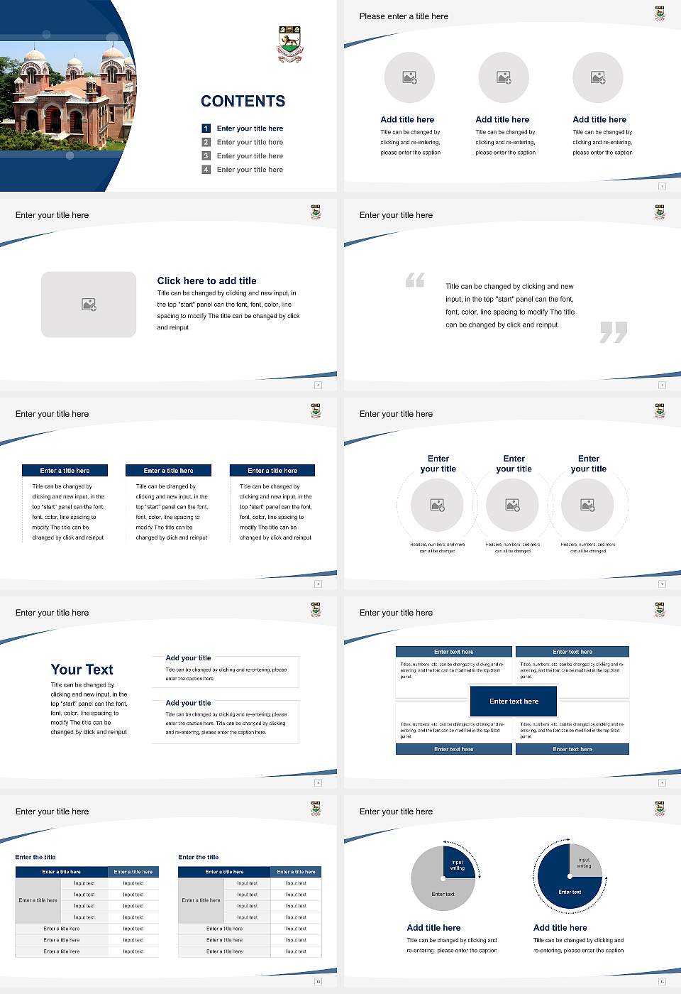 University of Madras Course/Courseware Creation PPT Template16:9 ratio PPT effect preview image2