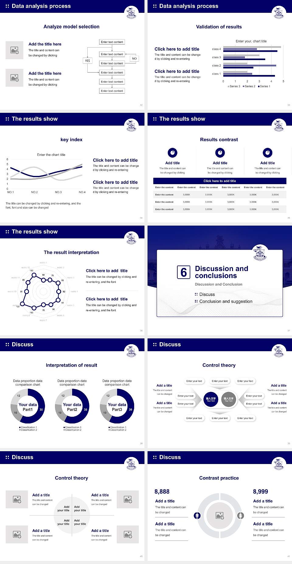 University of Mysore Graduation Thesis Defense PPT Template4:3 ratio PPT effect preview image5