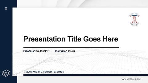 Vinayaka Mission ‘s Research Foundation Thesis Proposal/Graduation Defense PPT Template