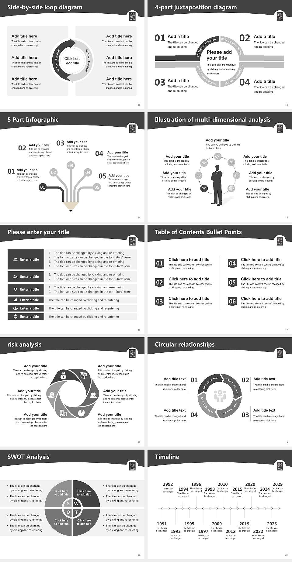 World University of Design Academic Presentation/Research Findings Report PPT Template4:3 ratio PPT effect preview image3
