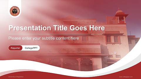 University of Rajasthan Lecture Sharing and Networking Event PPT Template