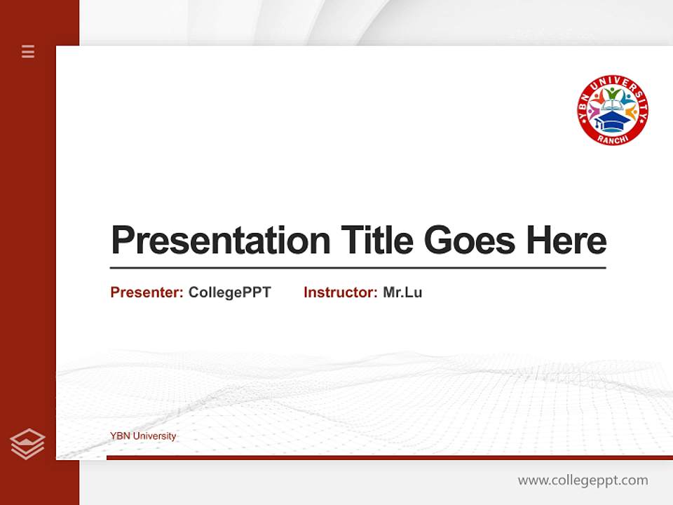 YBN University Thesis Proposal/Graduation Defense PPT Template4:3 ratio PPT effect preview image5