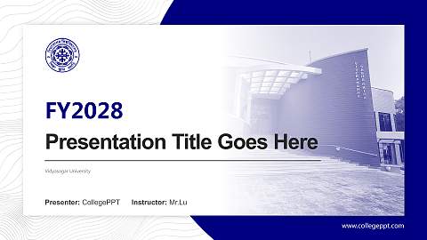 Vidyasagar University Academic Presentation/Research Findings Report PPT Template
