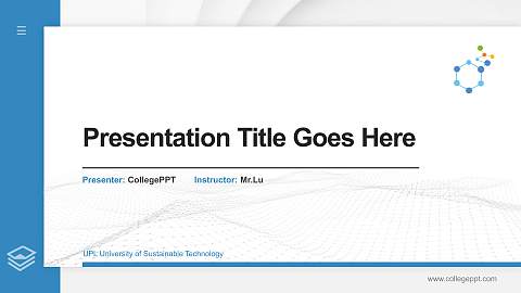 UPL University of Sustainable Technology Thesis Proposal/Graduation Defense PPT Template