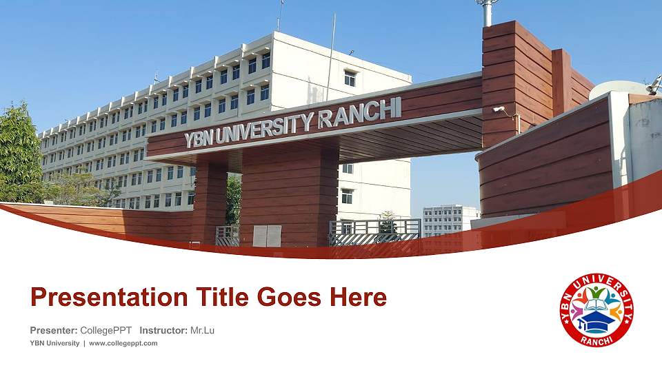 YBN University Course/Courseware Creation PPT Template16:9 ratio PPT effect preview image