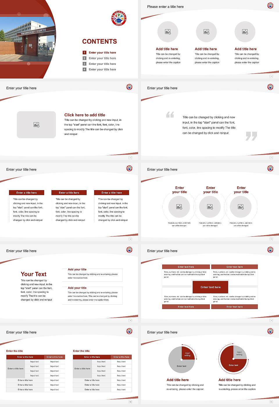 YBN University Course/Courseware Creation PPT Template16:9 ratio PPT effect preview image2