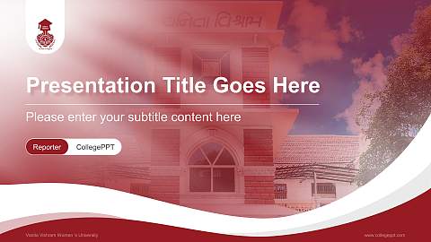 Vanita Vishram Women ‘s University Lecture Sharing and Networking Event PPT Template