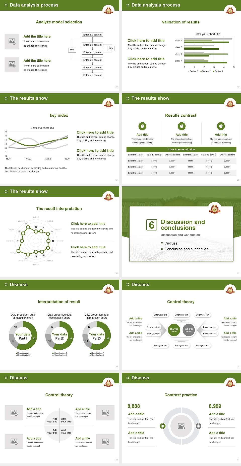 University of Kashmir Graduation Thesis Defense PPT Template4:3 ratio PPT effect preview image5
