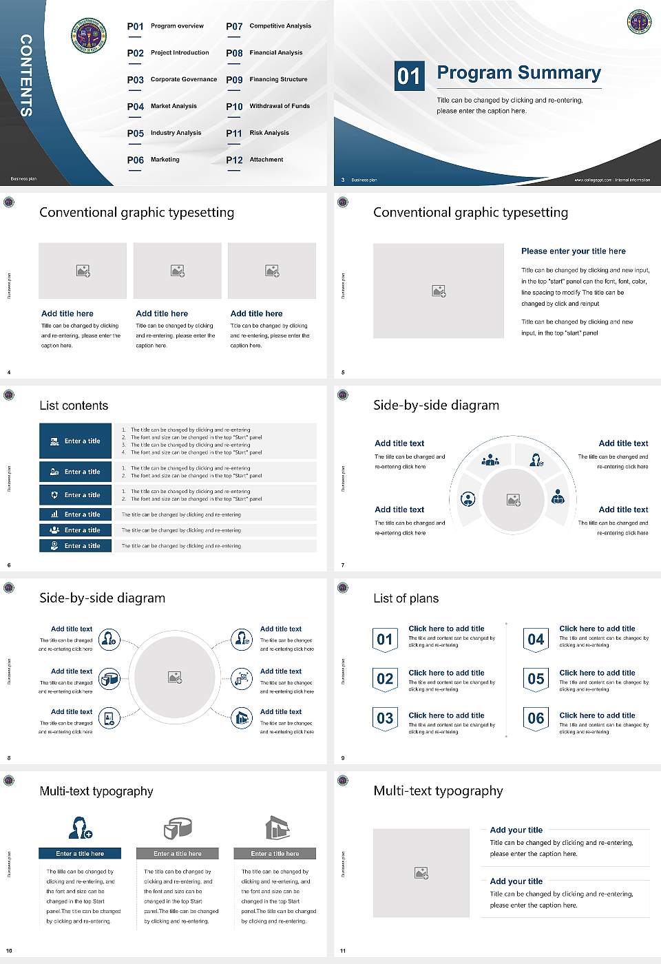 University of Kota Competition/Entrepreneurship Contest PPT Template16:9 ratio PPT effect preview image2