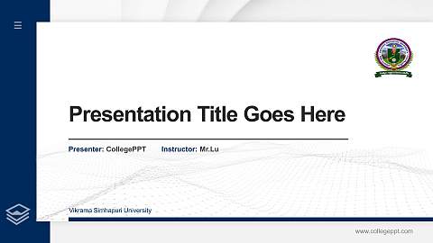 Vikrama Simhapuri University Thesis Proposal/Graduation Defense PPT Template