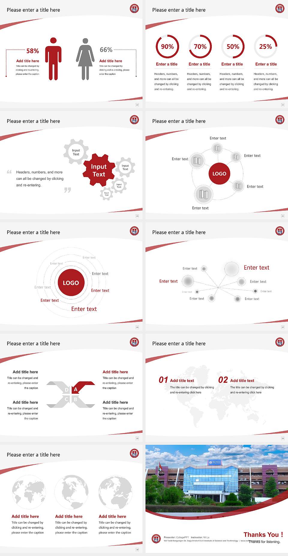 Vel Tech Rangarajan Dr. Sagunthala R & D Institute of Science and Technology Course/Courseware Creation PPT Template4:3 ratio PPT effect preview image4