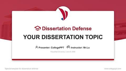 Vidyashilp University Graduation Thesis Defense PPT Template