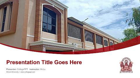 Vikram University Course/Courseware Creation PPT Template