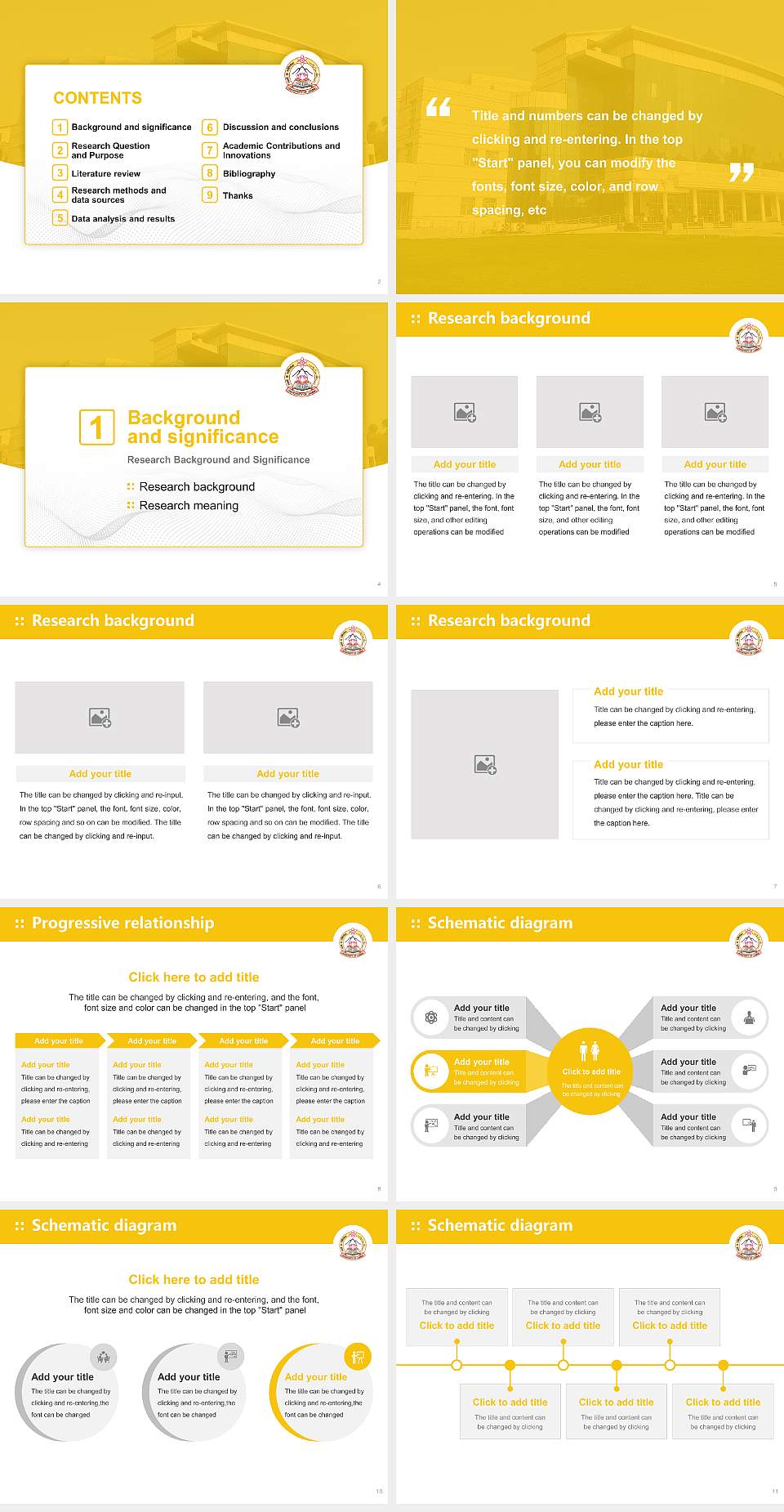 University of Jammu Graduation Thesis Defense PPT Template4:3 ratio PPT effect preview image2