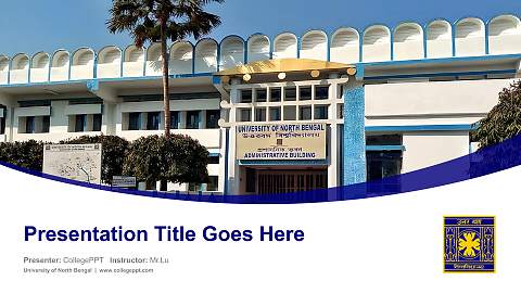 University of North Bengal Course/Courseware Creation PPT Template