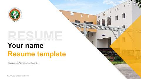 Visveswaraiah Technological University Resume PPT Template