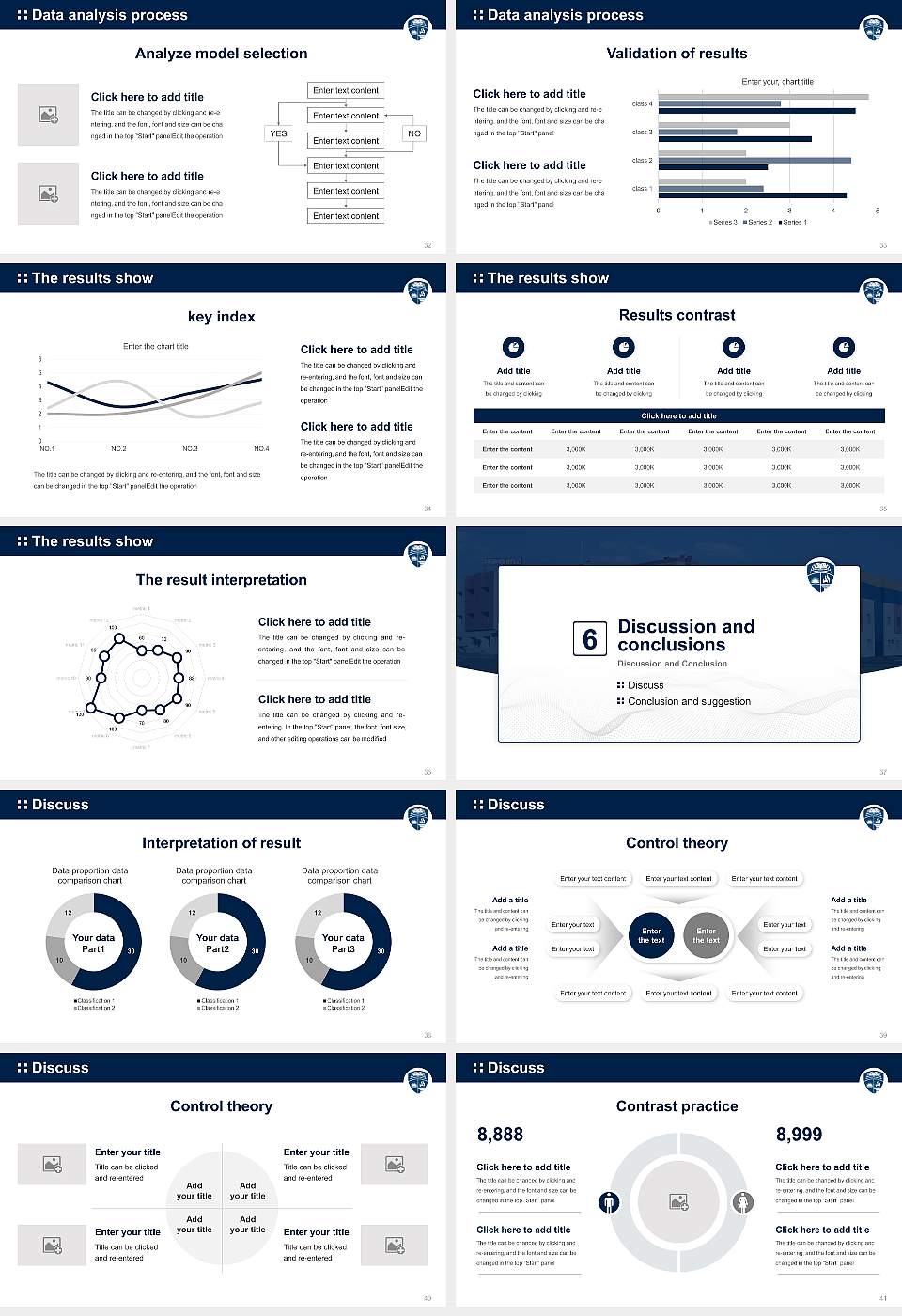 Vikrant University Graduation Thesis Defense PPT Template16:9 ratio PPT effect preview image5