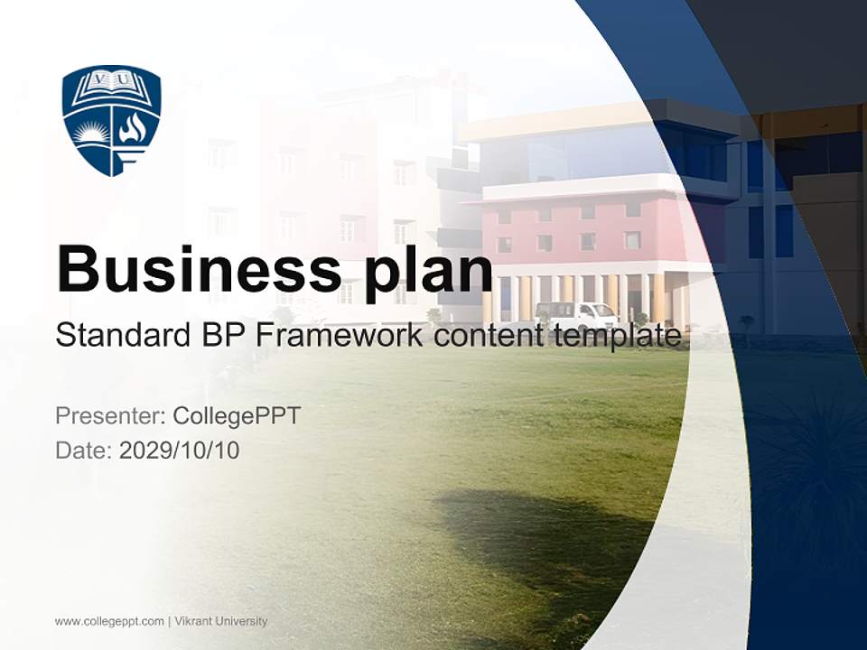 Vikrant University Competition/Entrepreneurship Contest PPT Template4:3 ratio PPT effect preview image9