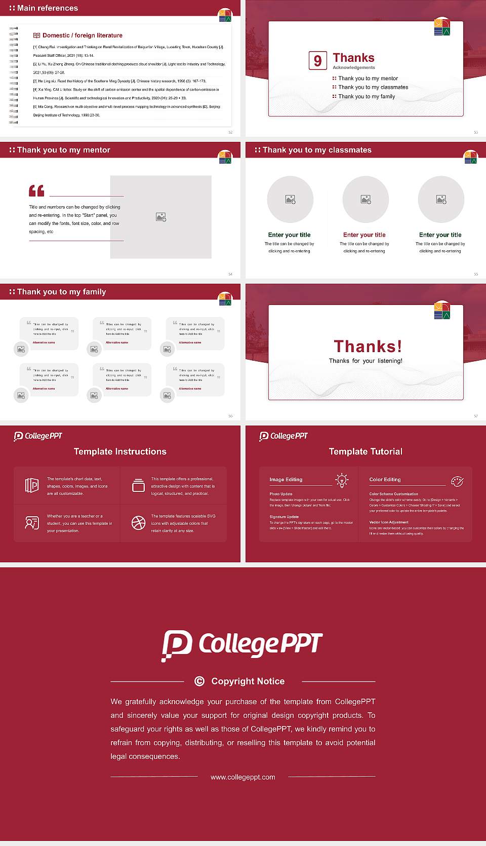 Vijaybhoomi University Graduation Thesis Defense PPT Template16:9 ratio PPT effect preview image7