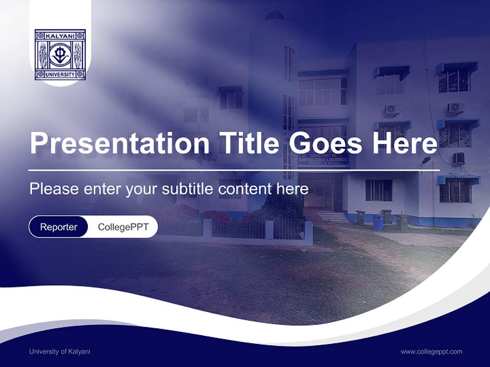 University of Kalyani Lecture Sharing and Networking Event PPT Template4:3 ratio PPT effect preview image4