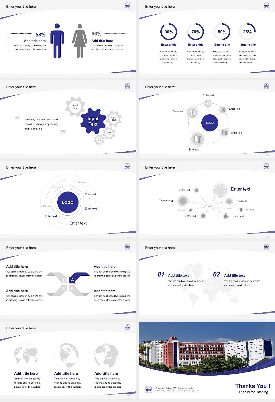 Vellore Institute of Technology – Chennai Course/Courseware Creation PPT Template16:9 ratio PPT effect preview image4
