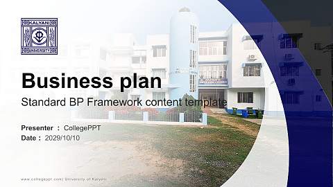University of Kalyani Competition/Entrepreneurship Contest PPT Template