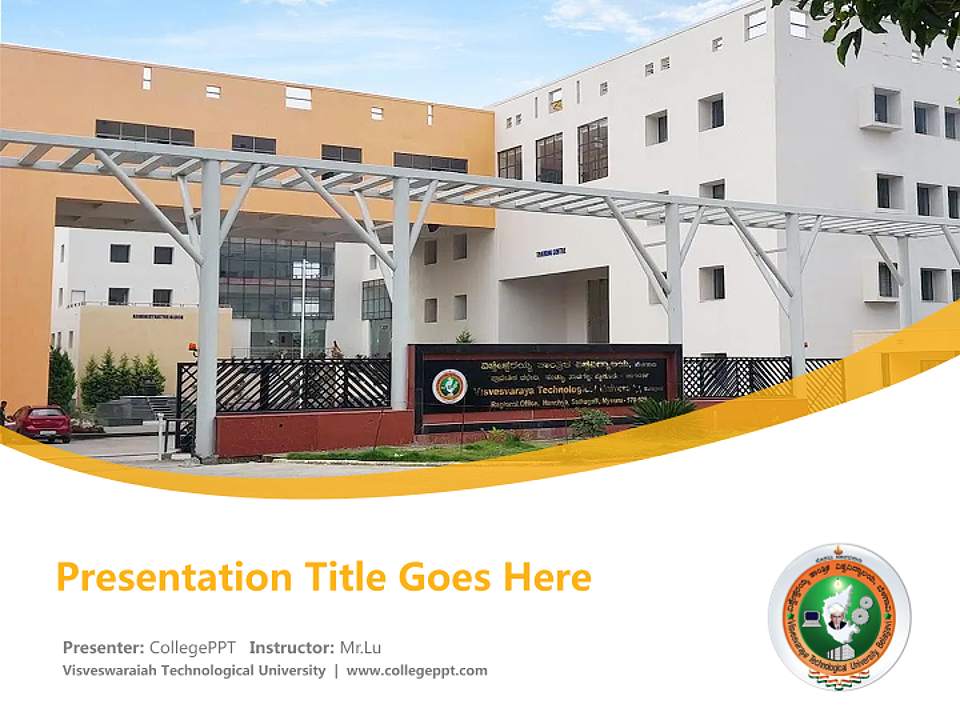 Visveswaraiah Technological University Course/Courseware Creation PPT Template4:3 ratio PPT effect preview image5