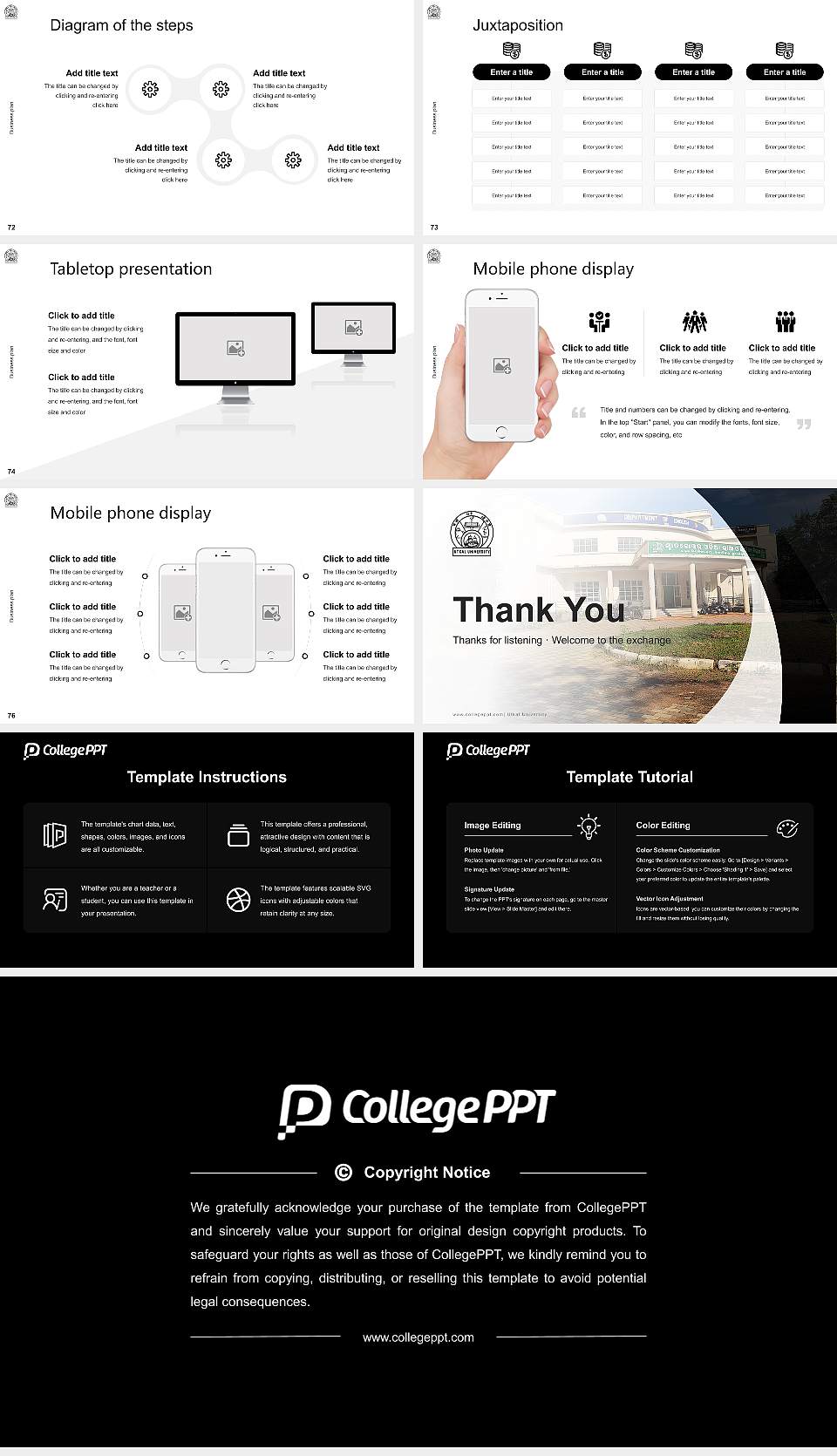 Utkal University Competition/Entrepreneurship Contest PPT Template16:9 ratio PPT effect preview image9