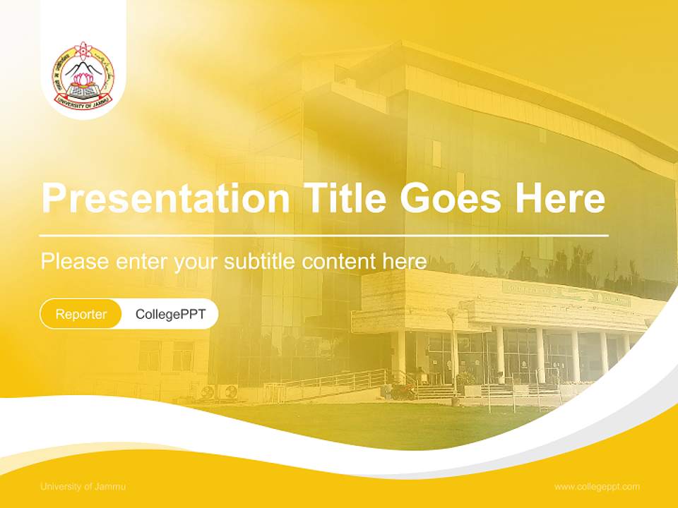 University of Jammu Lecture Sharing and Networking Event PPT Template4:3 ratio PPT effect preview image4